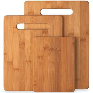 Natural Bamboo Cutting/Cheese Board Set of 3 - EK CHIC HOME