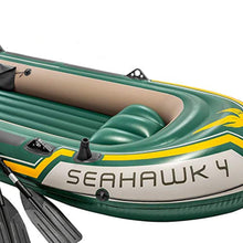 Load image into Gallery viewer, Seahawk 4, 4-Person Inflatable Boat Set with Aluminum Oars and High Output Air Pump (Latest Model) - EK CHIC HOME