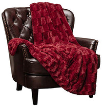 Load image into Gallery viewer, Fur Elegant Rectangular Embossed Throw Blanket (50&quot; x 65&quot;) - EK CHIC HOME