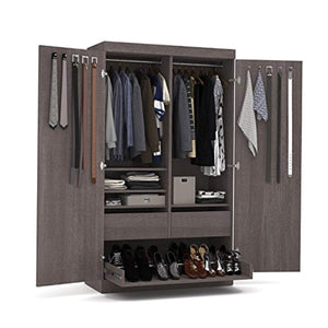 CHIC Designs Pullout Armoire in Bark Gray - EK CHIC HOME