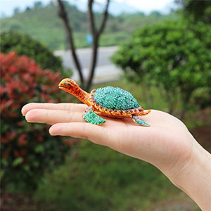 The sea Turtle Trinket Box Hinged Hand-Painted Animal Figurine Collectible Ring Holder - EK CHIC HOME
