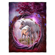 Load image into Gallery viewer, Galaxy Cat Printing Velvet Plush Throw Blanket  58&quot; x 80&quot; - EK CHIC HOME