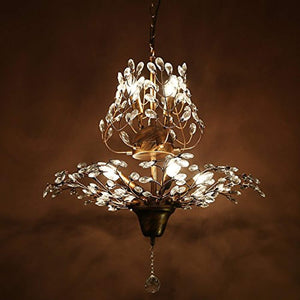 7 Retro Iron Branch-Shaped Crystal Chandeliers - EK CHIC HOME