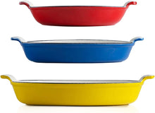 Load image into Gallery viewer, Enameled Cast Iron Pan | Lasagna Pan, Large Roasting Pan, Casserole Dishes 3 - EK CHIC HOME