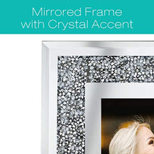 Load image into Gallery viewer, Glass Mirror with Sparkling Crystal Boarder - EK CHIC HOME