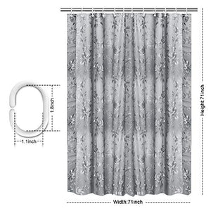 EVA Shower Curtain Liner with 12 Free Hooks, Waterproof 71x71-Inch, Eco-Friendly Bathroom Curtains - EK CHIC HOME