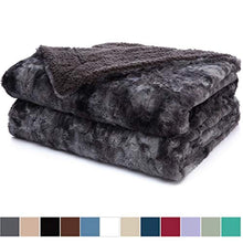 Load image into Gallery viewer, Luxury Faux Fur Bed Throw Blanket, Queen, Full Size, 90x90, - EK CHIC HOME