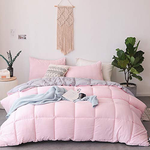 All Season Down Alternative Quilted Comforter Set with Sham(s) - EK CHIC HOME