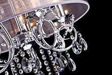 Load image into Gallery viewer, Modern Pendant with 5 Lights Crystal Drum Style Chandeliers - EK CHIC HOME