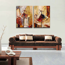 Load image into Gallery viewer, 2 Piece Modern  100% Hand Painted  Oil Canvas Wall Art - EK CHIC HOME
