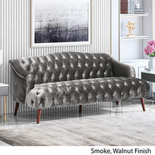 Load image into Gallery viewer, Modern Glam Tufted Velvet 3 Seater Sofa, - EK CHIC HOME