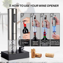 Load image into Gallery viewer, Electric Wine Opener-Rechargeable (Stainless Steel) - EK CHIC HOME