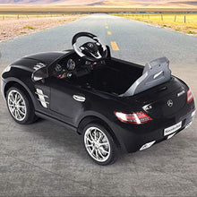 Load image into Gallery viewer, Mercedes Benz SLS Rechargeable Battery Powered Ride On Vehicle, Parental Remote Control and Foot Pedal Modes, with Headlights, Music - EK CHIC HOME