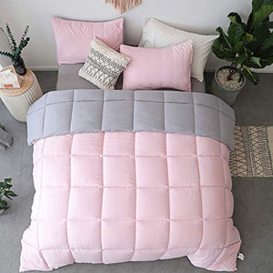All Season Down Alternative Quilted Comforter Set with Sham(s) - EK CHIC HOME