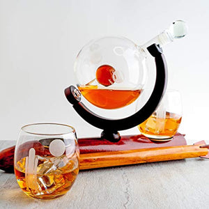 Rocket Whiskey Decanter Set, Solar System - Limited Edition - EK CHIC HOME