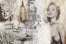 Load image into Gallery viewer, Marilyn Monroe Wallpaper Vintage Artistic  Wall Art - EK CHIC HOME