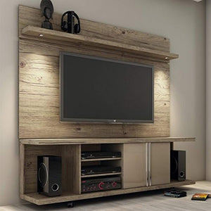 CHIC Designs 71" TV Stand and Panel in Natural - EK CHIC HOME