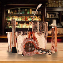 Load image into Gallery viewer, Bartender Kit Cocktail Shaker Set-6 Pieces Stainless Steel Copper - EK CHIC HOME