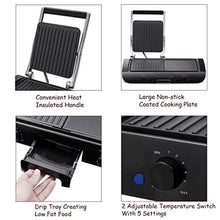 Load image into Gallery viewer, Smokeless Non-Stick Indoor Grill with Two Temperature Control &amp; Indicator Light - EK CHIC HOME
