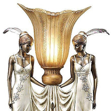 Load image into Gallery viewer, Toscano Art Deco Peacock Maidens Illuminated Statue - EK CHIC HOME