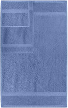 Load image into Gallery viewer, Premium 8 Piece Towel Set (Electric Blue); 2 Bath Towels, 2 Hand Towels and 4 Washcloths - Cotton - Hotel Quality - EK CHIC HOME