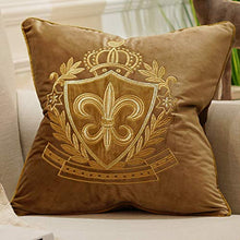 Load image into Gallery viewer, Embroidery Velvet Luxury European Pillow Case - EK CHIC HOME