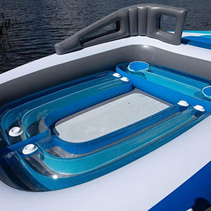 6-Person Inflatable Bay Breeze Boat Island - EK CHIC HOME