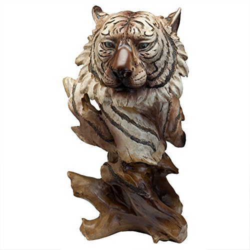 White Tiger Bust Figurine - EK CHIC HOME