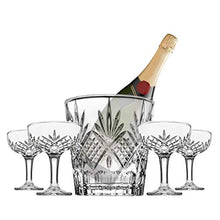 Load image into Gallery viewer, Champagne Coupe and Ice Bucket Cocktail Glasses Set - EK CHIC HOME