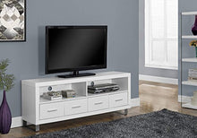 Load image into Gallery viewer, TV Console with 4 Drawers, White, 60&quot;L - EK CHIC HOME