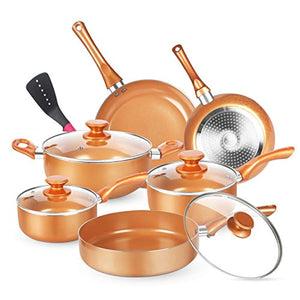 11pcs Cookware Set, Pots and Pans Set - EK CHIC HOME