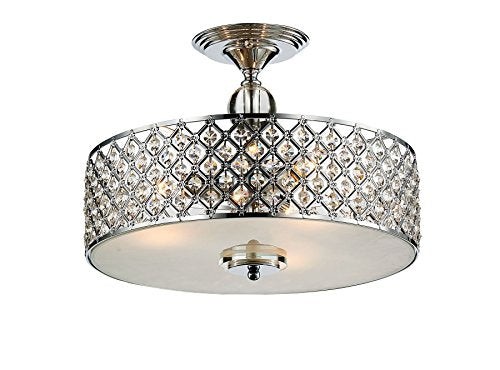 Modern Crystal Raindrop Chandelier Lighting Flush mount LED Ceiling Light Fixture Pendant H11