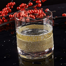 Load image into Gallery viewer, Set of 6 Elegant Glasses with Sparkling&quot;Diamond&quot; Studded Design - EK CHIC HOME