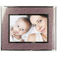 Load image into Gallery viewer, Picture Frame 5&quot;x7&quot; Photo Holder with Shimmering Rose Gold Glitter Border - EK CHIC HOME