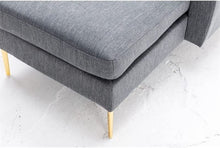 Load image into Gallery viewer, 110.23&quot; Wide Linen Blend Modern Reversible Sofa &amp; Chaise-Gray - EK CHIC HOME