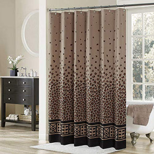 Leopard Shower Curtain,Fabric Shower - EK CHIC HOME