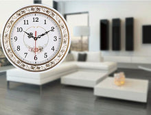 Load image into Gallery viewer, Silent Modern Quartz Flower Design Decorative Wall Clock Non-ticking Digital 11-Inch - EK CHIC HOME