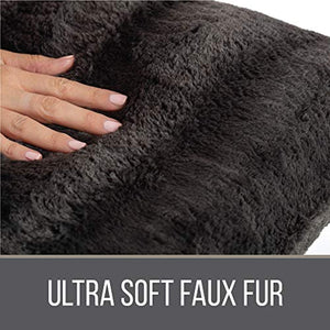 Faux Fur Pillowcases, Set of 2 Decorative Case Sets-12x20 - EK CHIC HOME