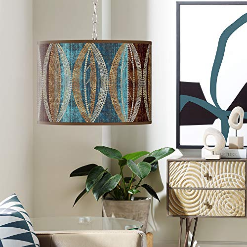 Pearl Leaf Peacock Plug-in Swag Chandelier - EK CHIC HOME