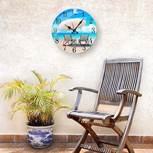 Load image into Gallery viewer, Beach Chair Glass Wall Clock New-13-X-13 - EK CHIC HOME