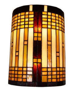 Tiffany Style 2 Light Geometric Wall Sconce Lamp - EK CHIC HOME