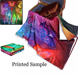 58 x 80 Inch Eiffel Tower Print Super Soft Throw Blanket - EK CHIC HOME