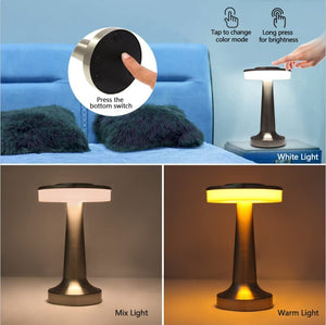 Nightstand Lamp Set of 2, Portable Table Sensor Control - EK CHIC HOME