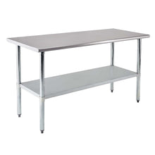 Load image into Gallery viewer, Commercial Kitchen Prep &amp; Work Table with Undershelf and Galvanized Legs - EK CHIC HOME