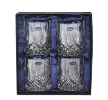 Load image into Gallery viewer, Crystal Lead Free Double Old Fashioned Crystal Glass, 9 Ounce, Set of 4 - EK CHIC HOME