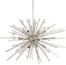 Load image into Gallery viewer, CHIC Euro Janae 24 1/2&quot;W Polished Nickel Pendant Light - EK CHIC HOME