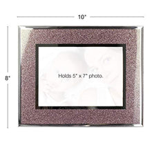 Load image into Gallery viewer, Picture Frame 5&quot;x7&quot; Photo Holder with Shimmering Rose Gold Glitter Border - EK CHIC HOME