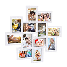 Load image into Gallery viewer, White Wood 12 Openings Wall Collage Picture Frame, 4 x 6-Inch - EK CHIC HOME