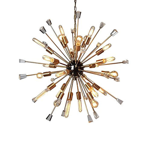 CHIC 24 Light Gold Finish Chandelier - EK CHIC HOME