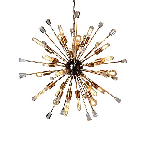 CHIC 24 Light Gold Finish Chandelier - EK CHIC HOME